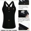71TKvIN0ZbL.jpg Sports Bra for Women, Criss-Cross Back Padded Strappy Sports Bras Medium Support Yoga Bra with Removable Cups