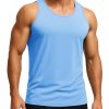 71VIEpauAoL.jpg Men's UPF 50+ Tank Top Sleeveless Workout Swim Shirts Quick Dry Muscle Shirt for Bodybuilding Gym Beach