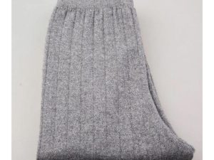 Men Knitted Cashmere Blending Pants Double Layer Thickening High Elastic Warmth Wool Leggings