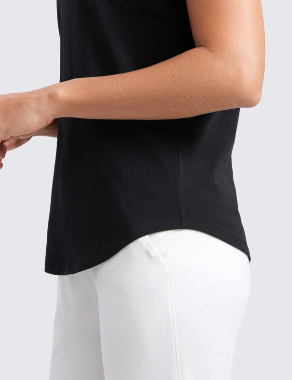 71ZEePJlCpL.jpg Womens Pima Cotton V Neck T-Shirt Short Sleeve Casual Workout Shirts Soft Summer Basic Tee Tops