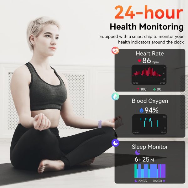 Smart Watch with Alexa & Bluetooth Calls, 1.83" HD Fitness Tracker for Men Women, IP68 Waterproof, 120+ Workout Modes, 24/7