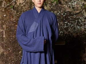 Zen Clothing Sets Monk Buddhist Outfit Long Shirt Wide Leg Pants