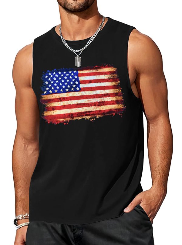 71dW2KEGzXL.jpg 4th of July Tank Top Men American Flag Patriotic Sleeveless Shirts USA Stars and Stripes Independence Day Muscle Tanks