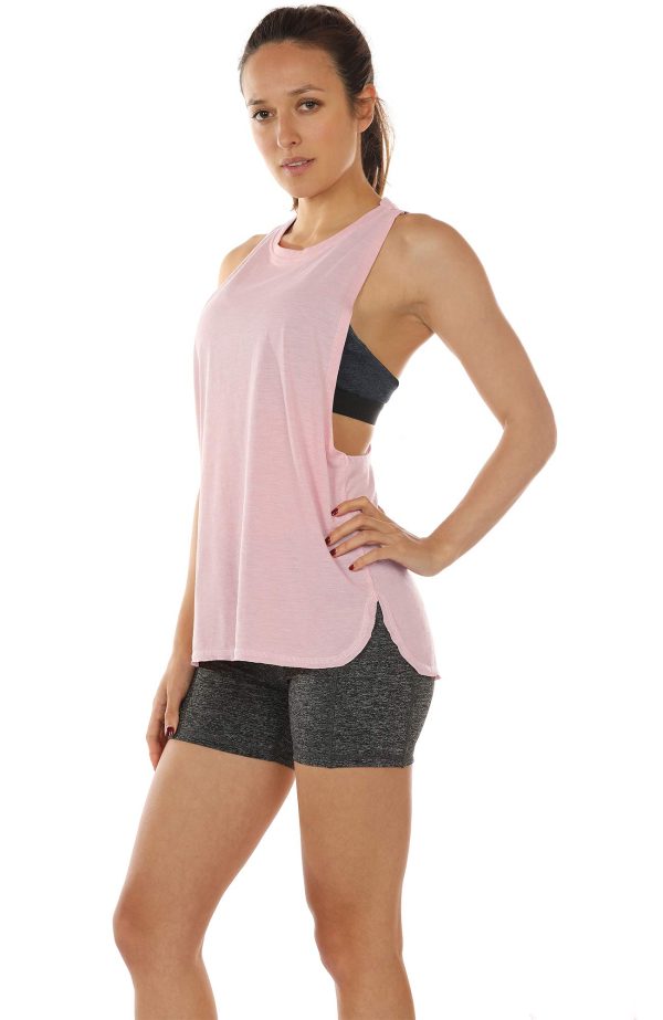 71i9z8ahEIL.jpg Women's Racerback High Neck Workout Athletic Yoga Muscle Tank Tops