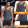 71jC4M7TL.jpg 3 Pack Compression Dry Fit Tank Top Men, Shapewear Shirt Sleeveless Men Slimming Muscle Undershirt for Gym