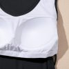 Tank Top with Built in Bra for Women Casual Summer Sleeveless Tops Slim Fitted V Neck Ruched Cami Shirts