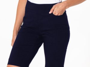 Women's Golf Wide Band Pull On Short with Real Pockets