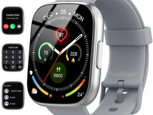 Smart Watch, 1.95" Smartwatch for Men Women(Answer/Make Call), Fitness Watch with 110+ Sports Modes/Heart Rate/Pedometer/Sleep