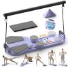 Pilates Board,Pilates Reformer Sets, Multifunctional Abdominal Pilates Board for Home Workout Equipment, Portable Foldable Ab