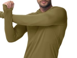 Men's UPF 50+ Sun Protection Lightweight Hoodie Shirts Long Sleeve Fishing Shirts SPF UV Hiking Swim