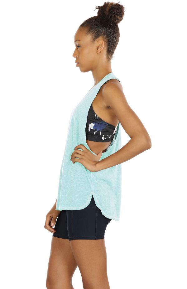 71thpDl1mSL.jpg Women's Racerback High Neck Workout Athletic Yoga Muscle Tank Tops