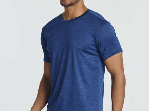 5 Pack: Men’s Short Sleeve Dry Fit Active Crew Neck T Shirt - Athletic Running Gym Workout Tee Tops