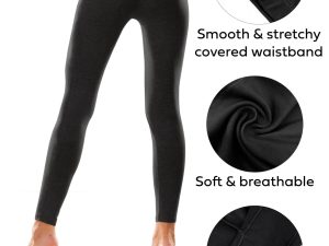 Womens Ultra Soft Cotton Stretch Full Length Footless Leggings Skinny Pant Tights | Multi Packs & Colors