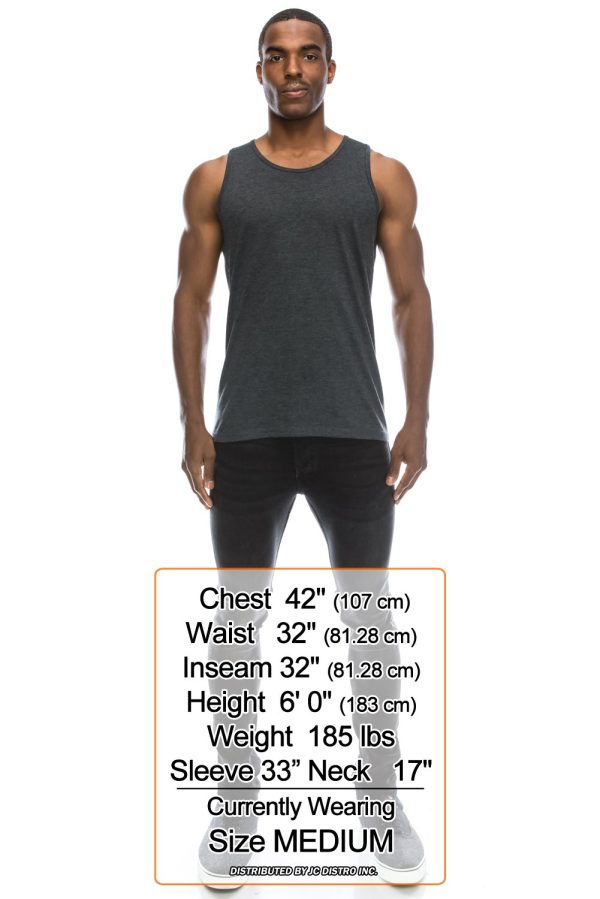 71xCSPA488L.jpg Mens Hipster Hip Hop Basic Tank Top Soft Premium Cotton Jersey Shirts, Small - 3XL Available