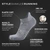 3/6 Pack Men's Women's Merino Wool Ankle Running Sport Soft Thick Cushion Athletic Socks for Walking Light Hiking