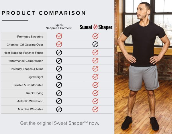 818OMhKuWOL.jpg Men's Sauna Suit Shirt Athletic Tee, Short Sleeve Compression T-Shirt, Performance Baselayer Workout Shirt