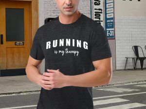 Running Shirts for Men Funny Runner Quotes T-Shirt Quick Dry Athletic Gym Active Tees Moisture Wicking Sport Tops