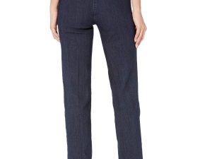 Women's Wide Band Pull-on Relaxed Leg Pant with Tummy Control