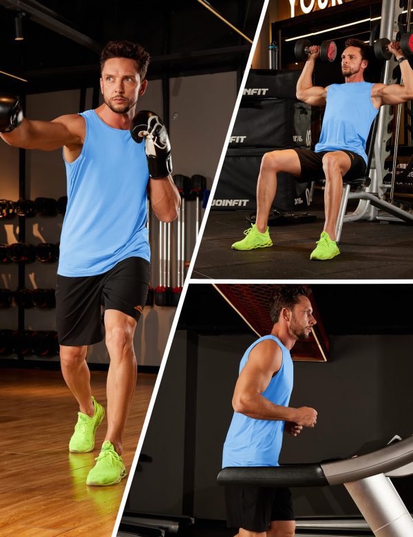 81G4MJFshLL.jpg Men's UPF 50+ Tank Top Sleeveless Workout Swim Shirts Quick Dry Muscle Shirt for Bodybuilding Gym Beach