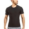 81T8fmwDU9L.jpg Men's Sauna Suit Shirt Athletic Tee, Short Sleeve Compression T-Shirt, Performance Baselayer Workout Shirt