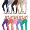 81UfBEF8qL.jpg Womens Ultra Soft Cotton Stretch Full Length Footless Leggings Skinny Pant Tights | Multi Packs & Colors