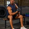 81fO2agdEQL.jpg Men's Tank Top UPF 50+ Cotton Sleeveless Shirt Lightweight Casual Gym Workout Shirts Cooling Muscle Tee Shirt