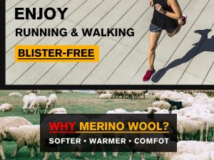3/6 Pack Men's Women's Merino Wool Ankle Running Sport Soft Thick Cushion Athletic Socks for Walking Light Hiking
