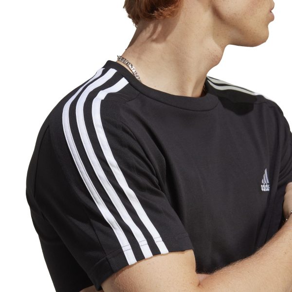 Men's Essentials Single Jersey 3-Stripes T-Shirt