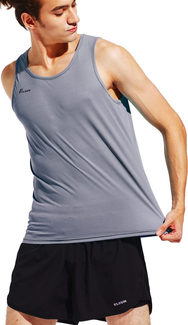 81t5AAYnIWL.jpg Men's Running Tank Top Ultra Lightweight Marathon Singlet Shirts Dry Fit Workout Sleeveless T-Shirt