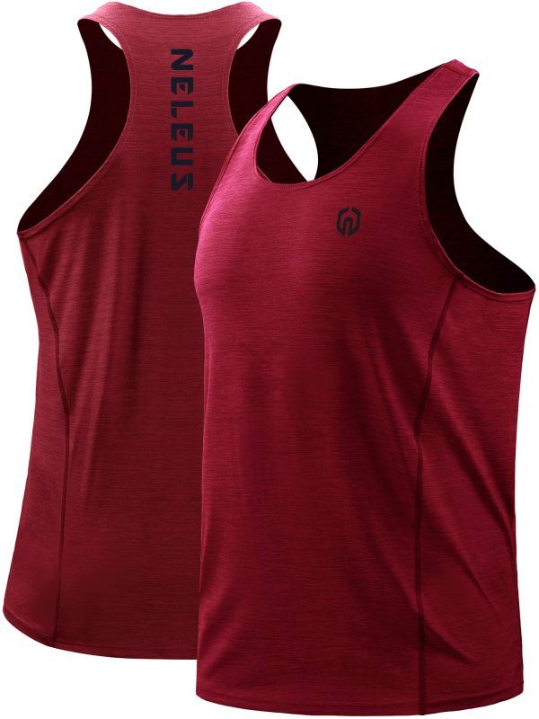 81u6xKN1JxL.jpg Men's 3 Pack Running Tank Top Dry Fit Y-Back Athletic Workout Tank Tops