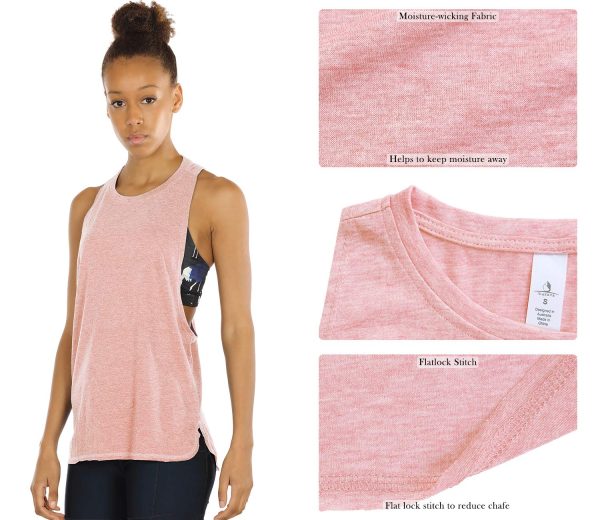 81vuNnCkPKL.jpg Women's Racerback High Neck Workout Athletic Yoga Muscle Tank Tops
