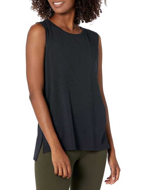 81zG5zlEfzL.jpg Women's Soft Cotton Relaxed-Fit Yoga Tank Top (Available in Plus Size)